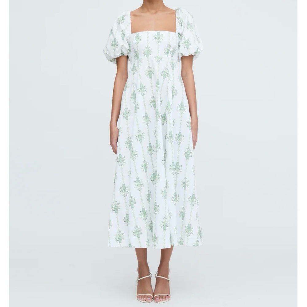 Hill House Matilda Dress - Apple Green Basket Stripe XXL